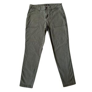 LEE regular fit tapered leg mid rise khaki colored stretchy casual pants